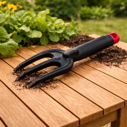 Garden Hand Cultivator Fork – Durable 3 Prong Soil Loosening Tool - Image 3