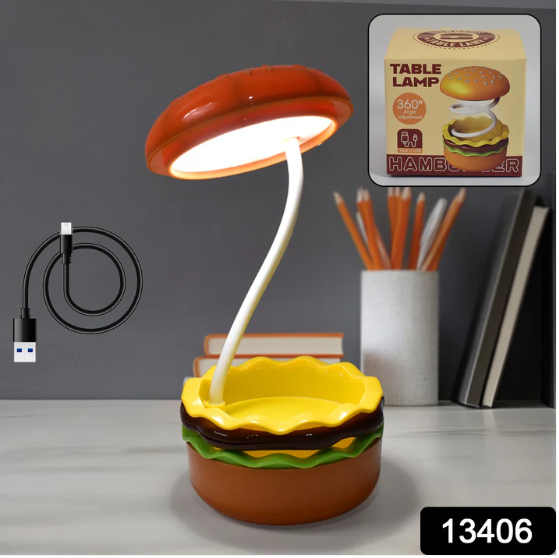 Burger LED Night Lamp – Folding & Rechargeable | Indo Glow - Image 2