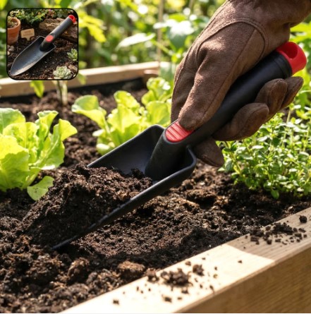 Image 5 is now available in gallery view Skip to product information Lightweight hand garden trowel for gardening tasks Durable hand garden trowel with scoop blade for easy soil transfer Ergonomic handle garden hand trowel for comfortable digging Compact gardening trowel suitable for pots and beds Planting trowel with scoop blade for transplantation Lightweight hand garden trowel for gardening tasks Soil scoop tool garden trowel for soil transfer Garden tool for planting and transplanting in garden beds Hand garden trowel for soil preparation and planting Hand Garden Trowel – Durabl