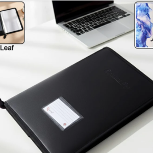 Executive Document File Folder – Secure Zipper with 20 Clear Sleeves