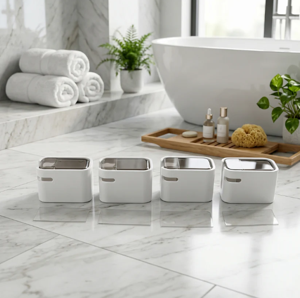 Self Adhesive Dustproof Toothbrush Holder – Space-saving Wall Mount