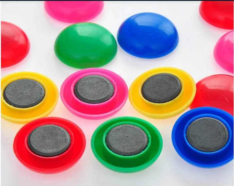 Board Magnets – Vibrant Circular Plastic for Whiteboards