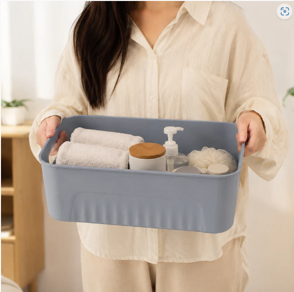 Multipurpose Storage Basket Set – 3 Plastic Organizer Bins