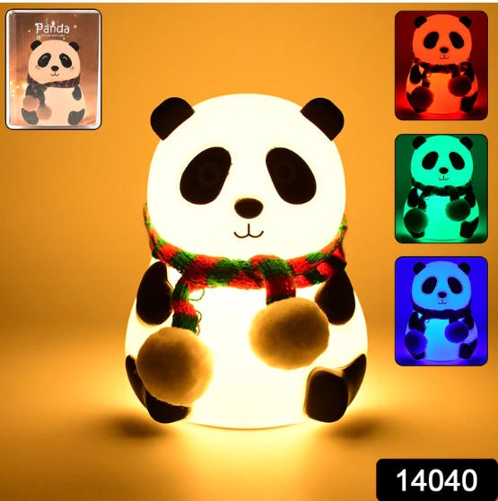 Panda Night Light – 7-Color LED Touch Sensor Lamp | Indo Glow - Image 2