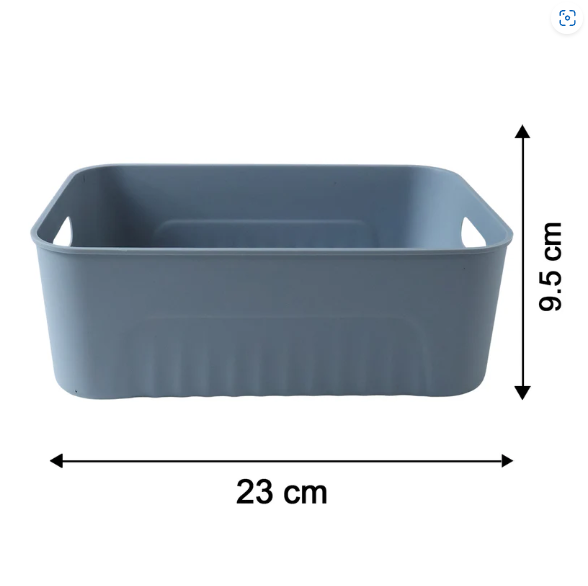 Multipurpose Storage Basket Set – 3 Plastic Organizer Bins