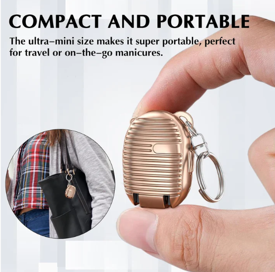 Keychain Nail Clipper – Portable with Built-in File | AuriGlam - Image 3