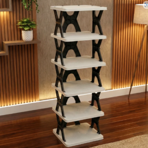 6 Layer Shoe Rack Stand – Space Saving Rectangle Organizer