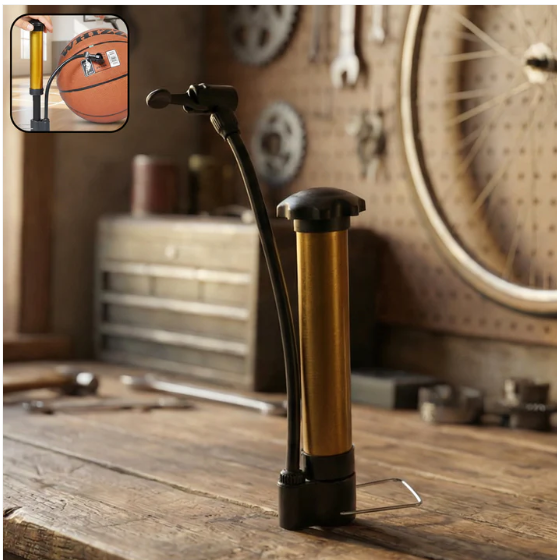 Mini Hand Air Pump – Portable Metal Ball Inflator | FitFuzion