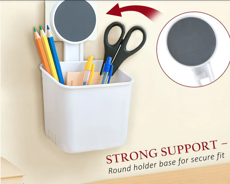 Wall Mounted Toothbrush Holder – No-Drill Space Saving Bathroom Organizer