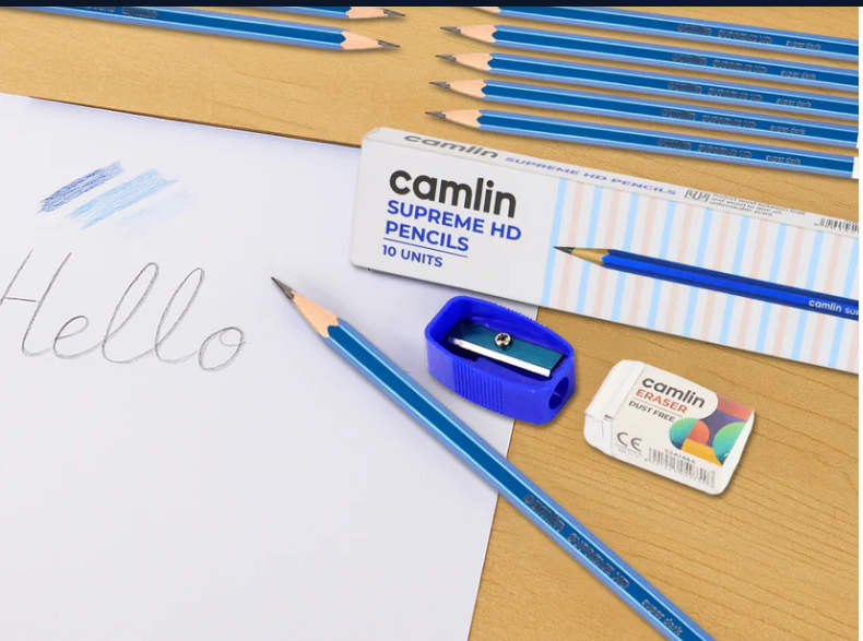 Wooden Pencil with Sharpener & Eraser – Vivid Colors & Smooth Drawing - Image 4