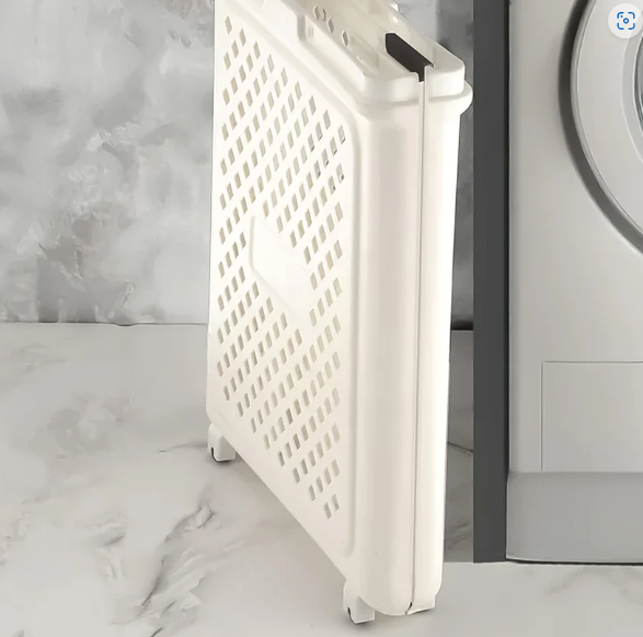Foldable Laundry Basket with Wheels – Portable & Ventilated