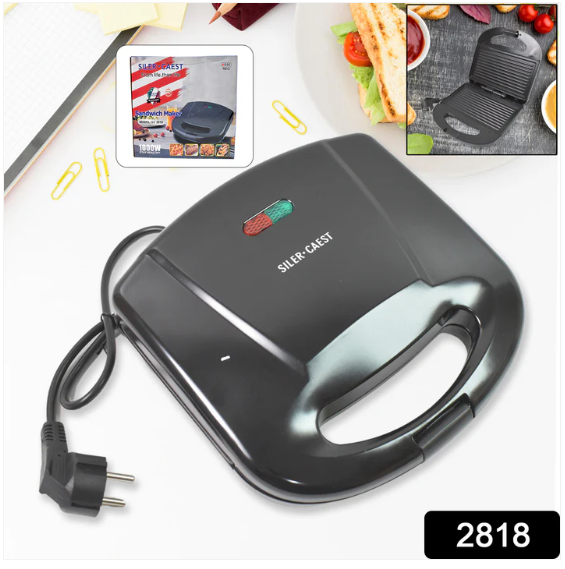 Sandwich Maker – Non-Stick Plates, Easy Use & Indicator Lights | ChefMates - Image 2