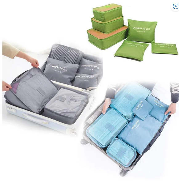 Key features 6-Piece Set: Includes various sizes to accommodate different clothing items and accessories. Waterproof & Durable: Crafted from high-grade waterproof Oxford textile and polyester mesh to protect your belongings from spills and moisture. Two-Way Zipper Design: Ensures easy access from either side, enhancing convenience and usability. Space-Saving Compression: Helps compress clothes to maximise space in your luggage or drawers. Versatile Use: Ideal as travel packing cubes, laundry zipper bags, or general storage for home organisation. Washable Material: Easy to clean, promoting hygiene and preventing bacterial growth. Materials & care Our Cloth Organizer Pouch set is made from high-quality waterproof polyester mesh and Oxford textile, ensuring durability and protection for your items. Featuring robust nylon zippers and plastic pull heads, these bags are built to last. Care Instructions: These bags are designed to be easily washed. We recommend hand washing with mild soap and water, then air drying to maintain their integrity and waterproof properties.