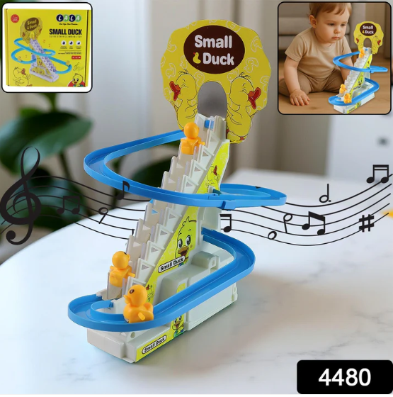 Duck Climb Stairs Toy – Interactive Music & Light Playset - Image 2