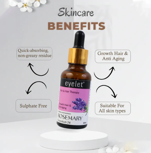 Rosemary Essential Oil – Support Hair Growth & Refresh Scalp 30ML - Image 4
