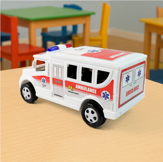 Friction Powered Ambulance Toy – Safe Durable Kids Play Vehicle - Image 4