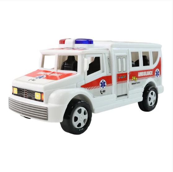 Friction Powered Ambulance Toy – Safe Durable Kids Play Vehicle - Image 5