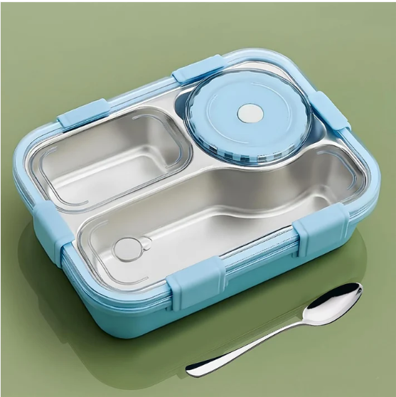 Stainless Steel Lunch Box – Airtight Compartment Tiffin for Meals