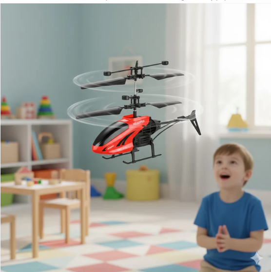 Remote Control Helicopter for Kids – USB Chargeable Toy | Spark Tots - Image 3