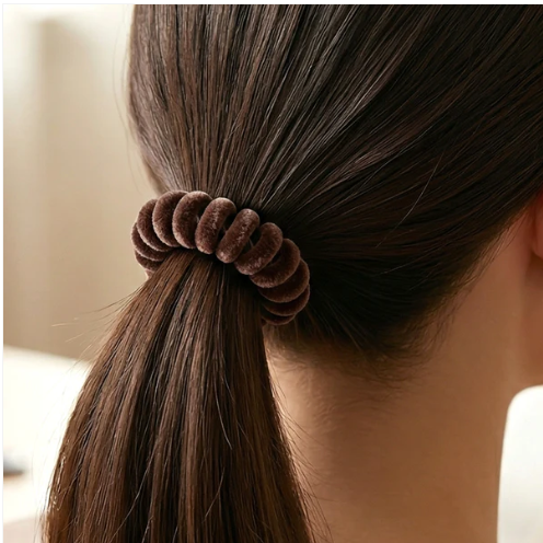 Soft Stretchable Telephone Wire Hair Band – No Crease & Secure Fit