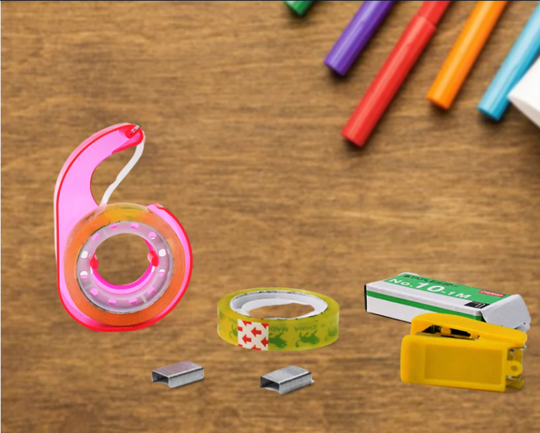 5-in-1 Stationery Kit – Compact Stapler & Sealing Tape Set