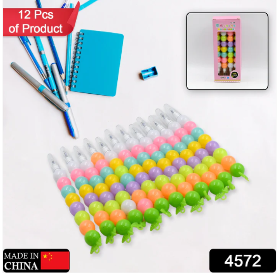 Pearl Gel Pen Set – Multicolor Moti Pens for Kids (12 Pc) | Writezo - Image 2