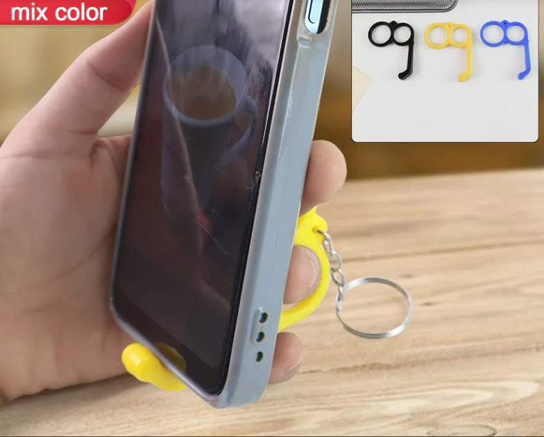 Hook-style Plastic Mobile Stand – Compact Universal Support