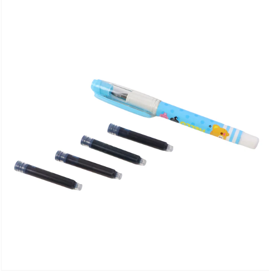 Liquid Ink Pen Set – Cute Cartoon Design with Refillable Cartridges - Image 3