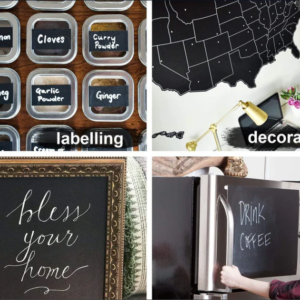 Blackboard Wall Sticker – Erasable Chalkboard Decal