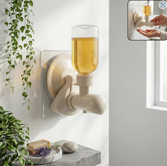 Liquid Soap Dispenser – Wall-Mount with Strong Suction Cup