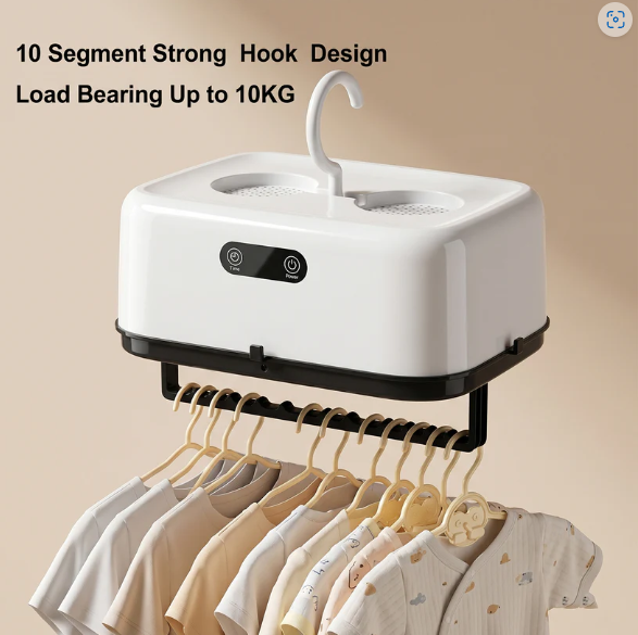 Portable Electric Clothes Dryer – Compact & Foldable for Quick Drying