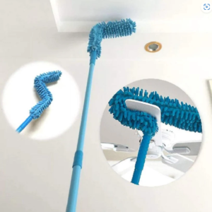 Microfiber Fan Duster – Flexible, Extendable for Easy Cleaning | Velvet Wipe