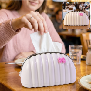 Shell Shape Tissue Dispenser – Elegant Decor for Home & Car