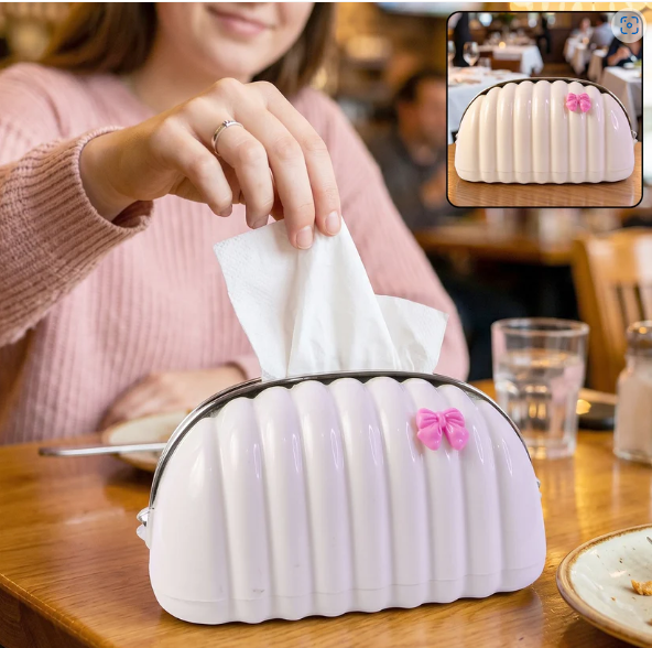 Shell Shape Tissue Dispenser – Elegant Decor for Home & Car