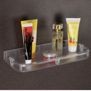 Transparent Set Top Box Stand – Wall Mounted with Cable Management