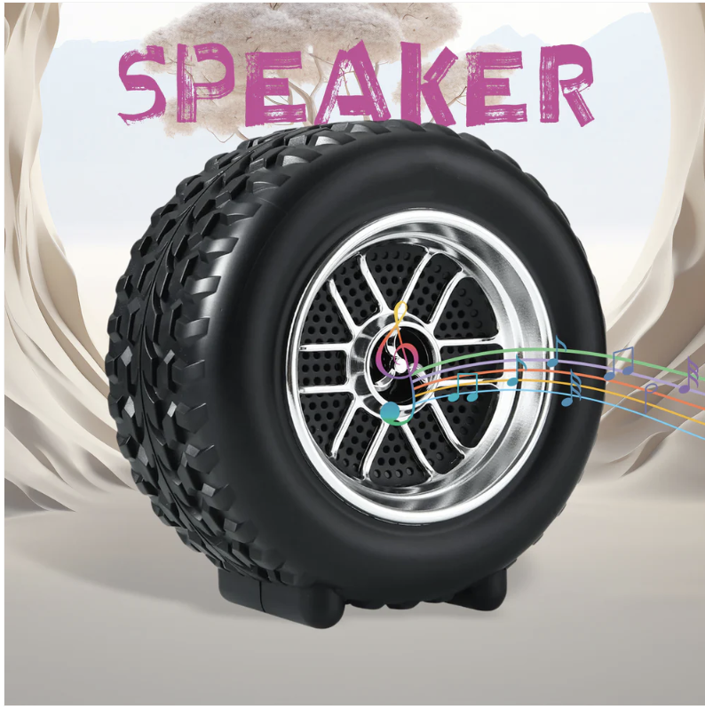Tyre Shape Bluetooth Speaker – Deep Bass & Portable | Audila