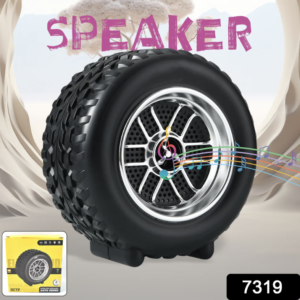 Tyre Shape Bluetooth Speaker – Deep Bass & Portable | Audila
