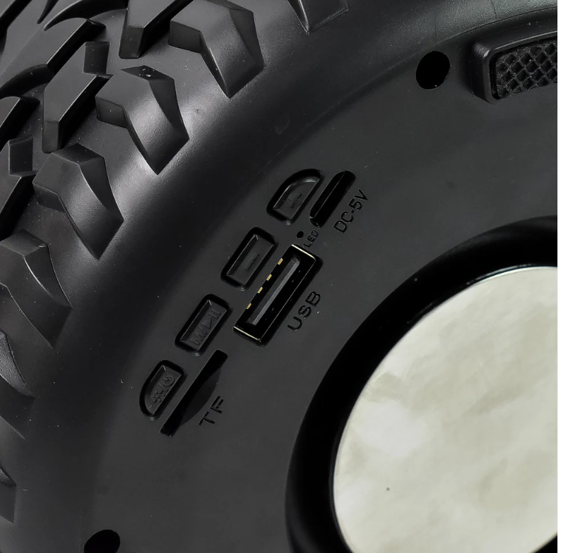 Tyre Shape Bluetooth Speaker – Deep Bass & Portable | Audila