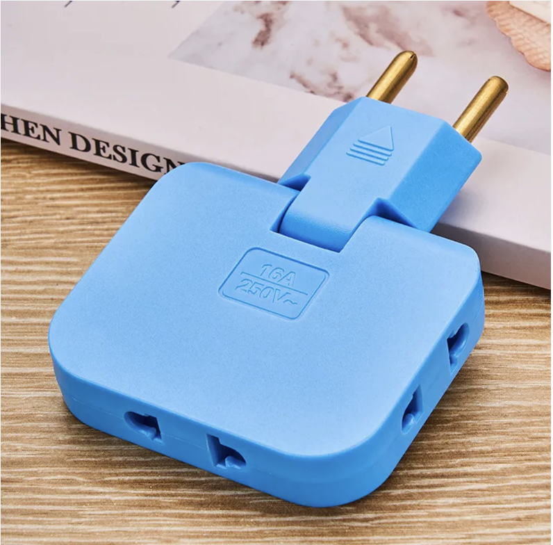Foldable Wall Plug Adapter – 3-in-1 Compact Travel Socket | Tetherix - Image 5