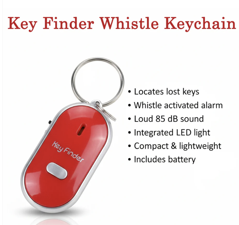 Key Finder with LED Light – Sound-Activated Locator for Keys