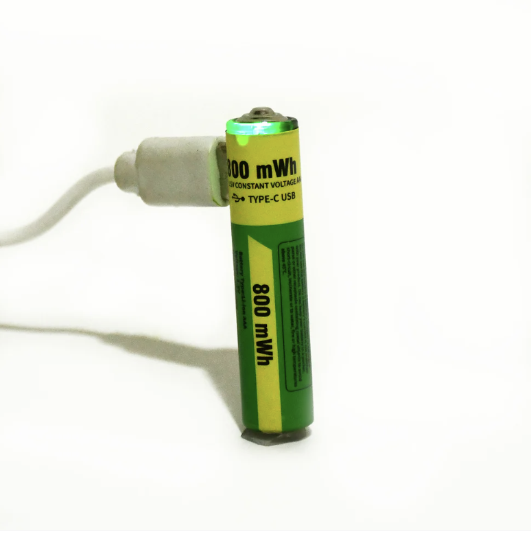 AAA Rechargeable Batteries 800mWh High Capacity 2 Pack