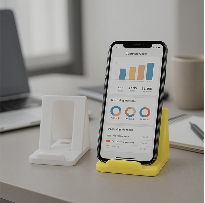 Mobile Phone Stand – Adjustable Foldable & Portable Plastic Holder