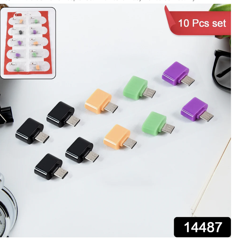 Micro USB OTG Adapter Set – 10 Pcs for Easy Device Connectivity