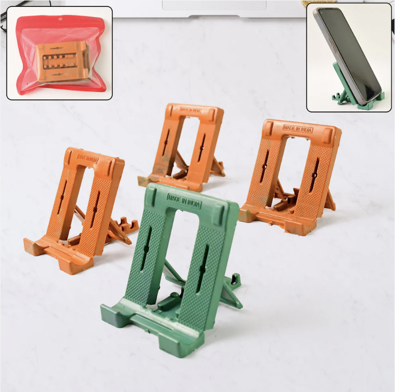 Adjustable Foldable Phone Stand 4-Pack – Multi-Angle Mobile Holder