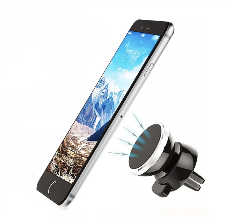 Universal Magnetic Car Mobile Holder – 360° Rotating Strong Grip