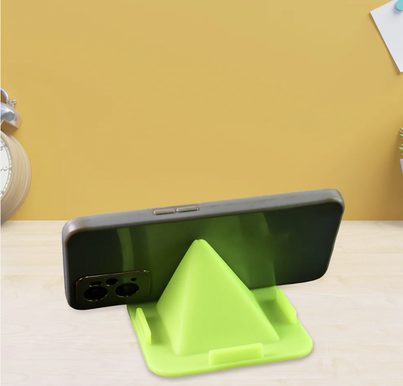 Pyramid Mobile Stand – Universal Four-Sided Phone Holder for Desk
