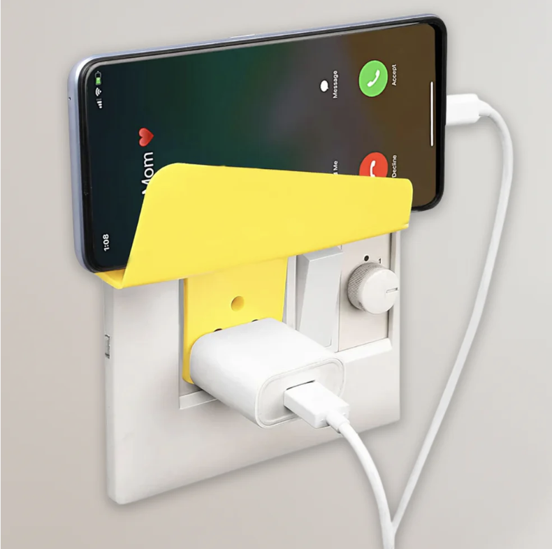 Mobile Phone Charging Stand – Secure Plastic Holder (2 Pc)