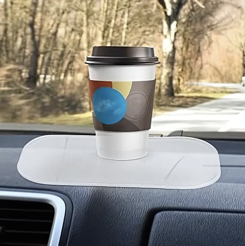 Transparent Non-Slip Silicone Dashboard Mat - Large Size Grip