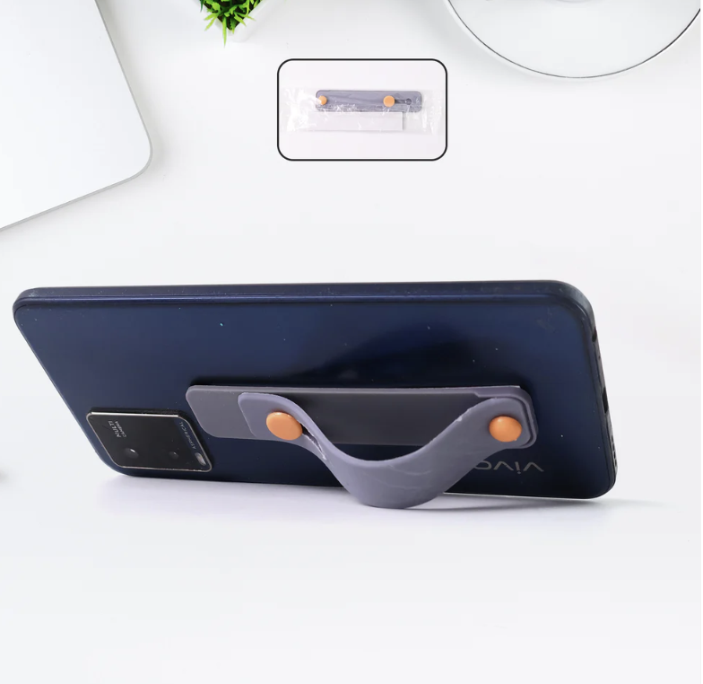 Silicone Phone Loop Finger Holder – Secure Grip & Multi-Use Kickstand