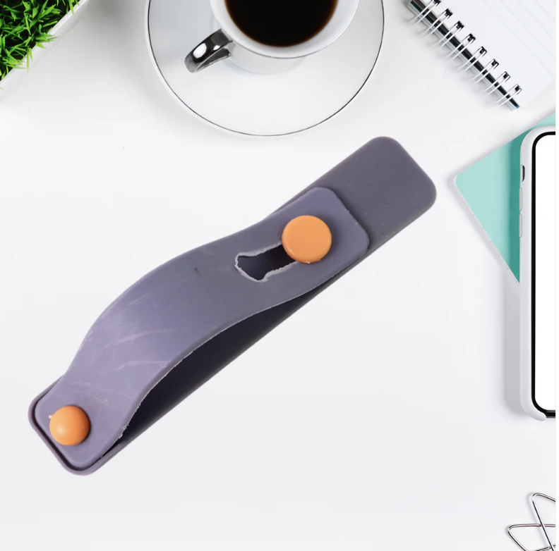 Silicone Phone Loop Finger Holder – Secure Grip & Multi-Use Kickstand